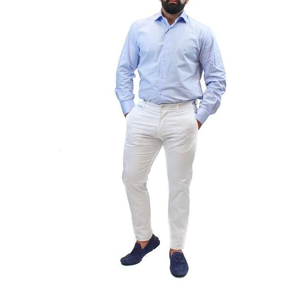 Vittorio Artist Trousers in White COMO-WHITE