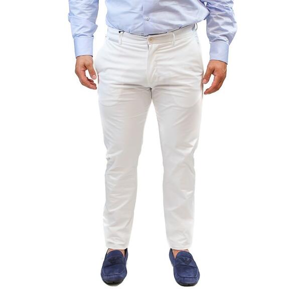 Vittorio Artist Trousers in White COMO-WHITE