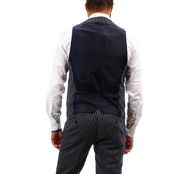 Vittorio Artist Vest Striped MOTOWN-STRIPE-VEST