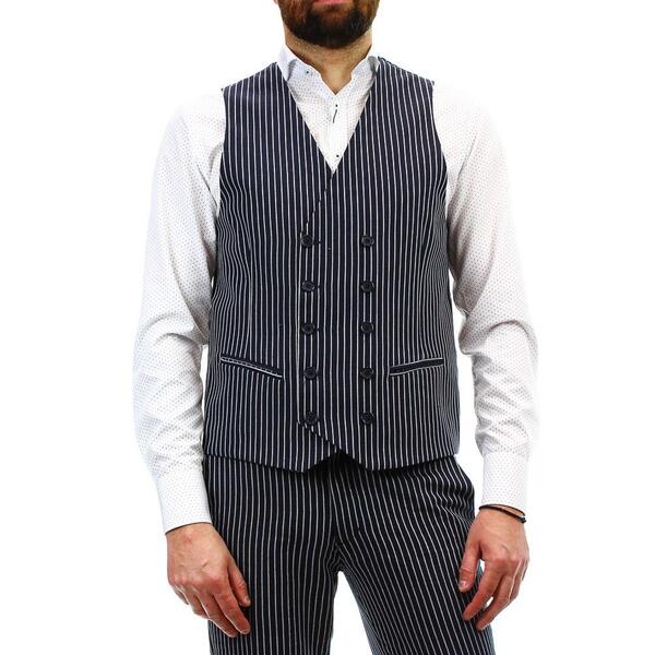 Vittorio Artist Vest Striped MOTOWN-STRIPE-VEST
