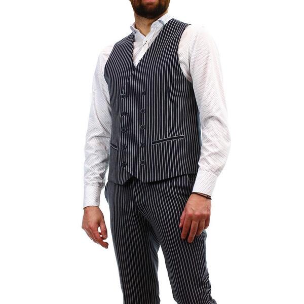 Vittorio Artist Vest Striped MOTOWN-STRIPE-VEST