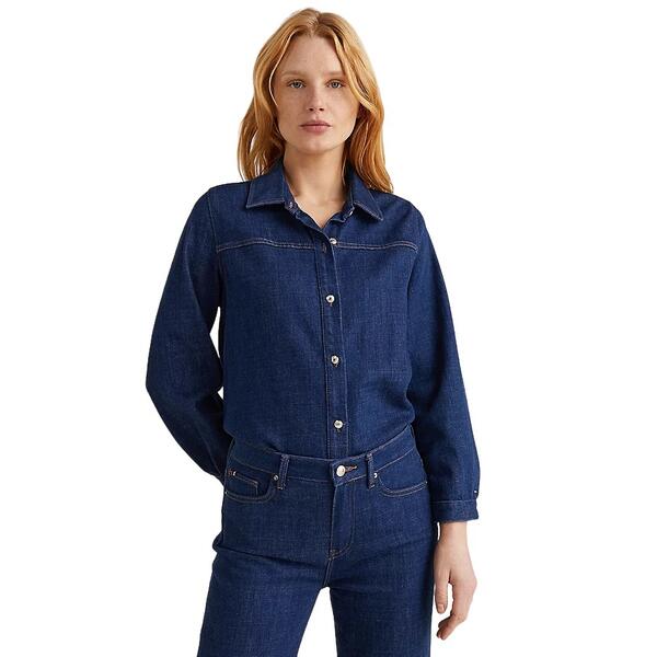 Γυναικείο Πουκάμισο Tommy Hilfiger Dnm 3/4 Overshirt Pal WW0WW35240-1BM