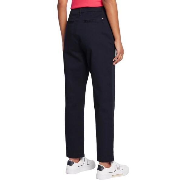 Γυναικείο Παντελόνι Tommy Hilfiger Cotton Straight Pant Desert Sky WW0WW35694-DW5