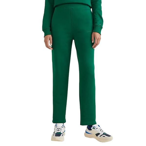 Γυναικεία Φόρμα Tommy Hilfiger Tapered Terry Vlvt Trim Swtpants Prep Green WW0WW37075-L4OR
