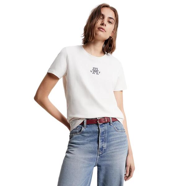 Γυναικείο Τ-Shirt Tommy Jeans Reg Varsity Imd Ny C-Nk Ss Weathered White WW0WW38874-AC0