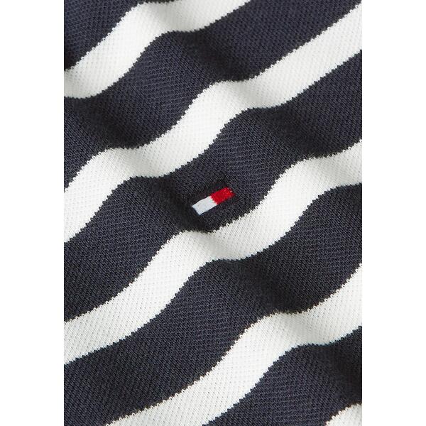 Γυναικείο Polo Tommy Hilfiger 1985 Reg Pique Stripe Polo Ss Breton Desert Sky/Ecru WW0WW39531-0A6