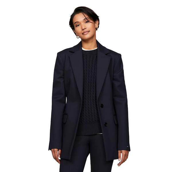 Γυναικείο Σακάκι Tommy Hilfiger Slim Fit Knit Sb Blazer Desert Sky WW0WW40341-DW5