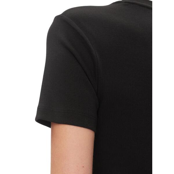 Γυναικείο T-Shirt Tommy Hilfiger New Slim Cody C_Nk Ss Black WW0WW40587-BDS