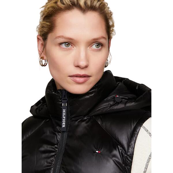 Γυναικείο Γιλέκο Tommy Hilfiger Chevron Lw Down Vest Black WW0WW41177-BDS