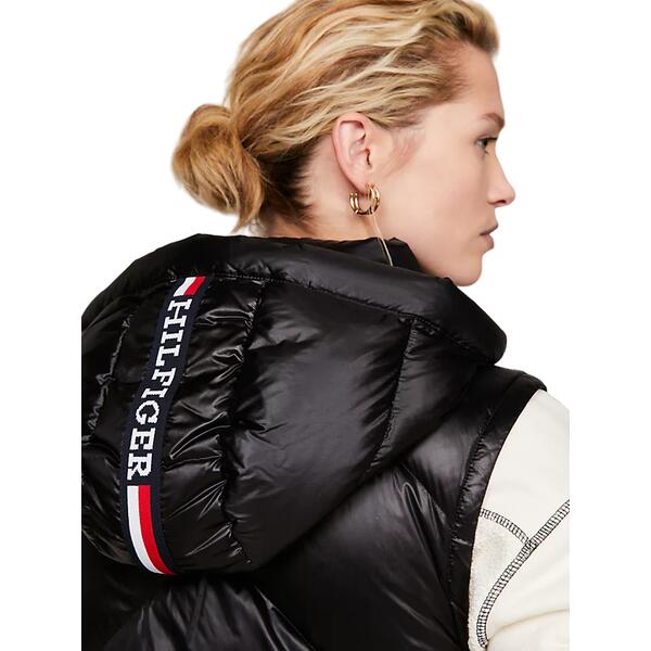Γυναικείο Γιλέκο Tommy Hilfiger Chevron Lw Down Vest Black WW0WW41177-BDS