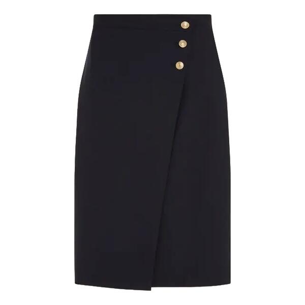 Γυναικεία Φούστα Tommy Hilfiger Gold Button Midi Skirt Desert Sky WW0WW41601-DW5