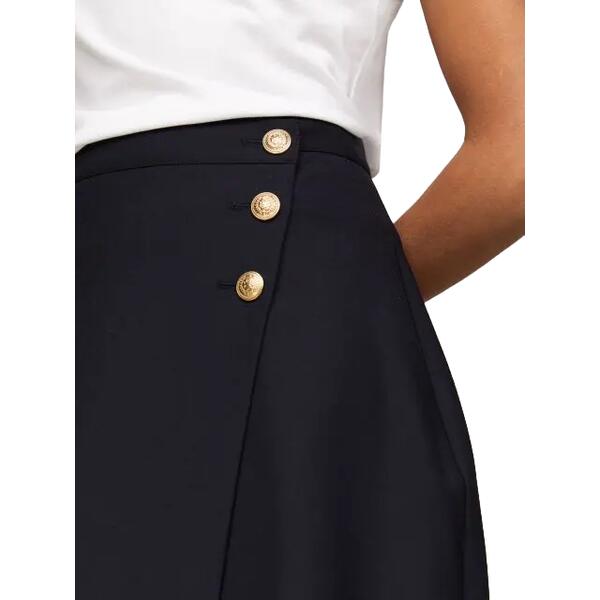 Γυναικεία Φούστα Tommy Hilfiger Gold Button Midi Skirt Desert Sky WW0WW41601-DW5
