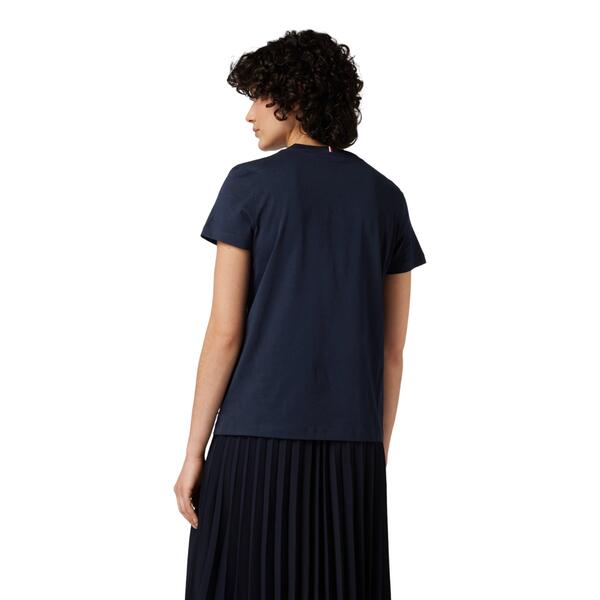 Γυναικείο T-shirt Tommy Hilfiger Reg C-Nk Signature Tee Ss Desert Sky WW0WW41674-DW5