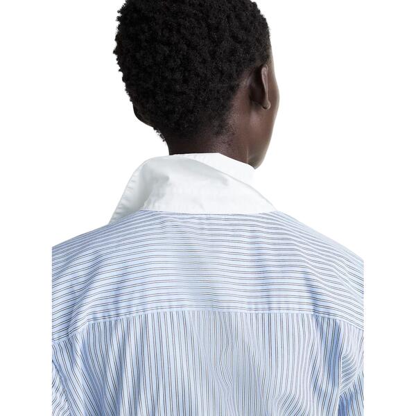 Γυναικείο Πουκάμισο Tommy Hilfiger Stripe Regural Ivy Stp Vessel Blue WW0WW42274-0BI