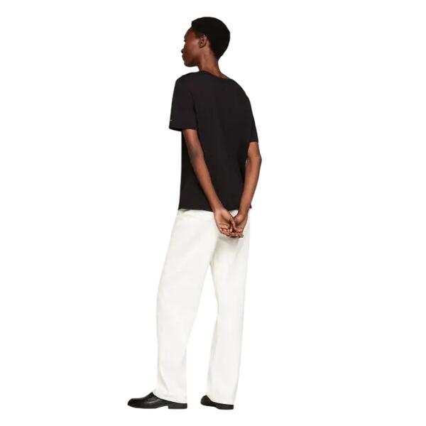 Γυναικεία Μπλούζα Tommy Hilfiger Reg Stripe Gold Btn C Nk Ss Black WW0WW42907-BDS