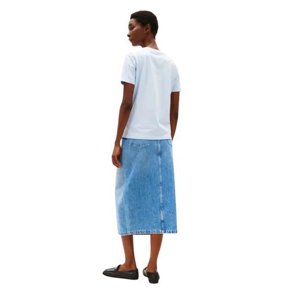 Γυναικείο T-shirt Tommy Hilfiger Reg Script C Nk Ss Breezy Blue WW0WW45428-C1O