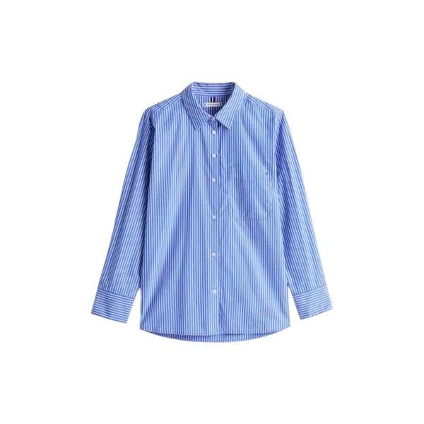 Γυναικείο Πουκάμισο Tommy Hilfiger Ess Poplin Easy Fit Shirt Blue Stp WW0WW45612-0X6