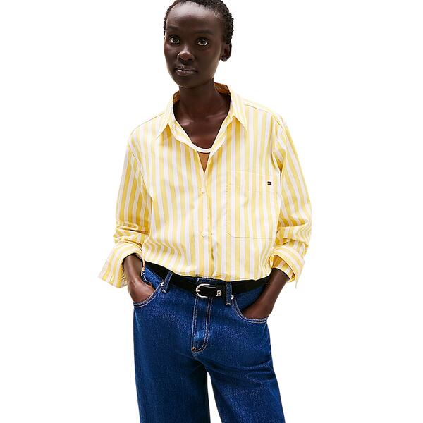 Γυναικείο Πουκάμισο Tommy Hilfiger Ess Poplin Easy Fit Shirt Stp Citronella WW0WW45612-0FT