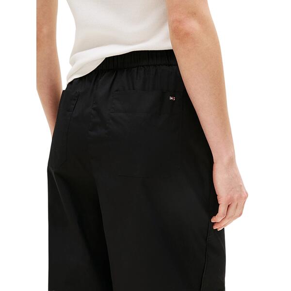 Γυναικείο Παντελόνι Tommy Hilfiger Poplin Wide Leg Pant Black WW0WW45891-BDS