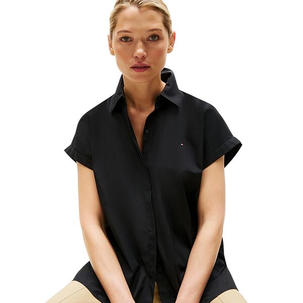 Γυναικείο Πουκάμισο Tommy Hilfiger Poplin Sleeveless Relaxed Shirt Black WW0WW45897-BDS