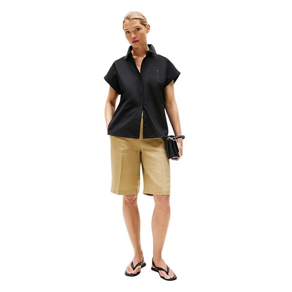Γυναικείο Πουκάμισο Tommy Hilfiger Poplin Sleeveless Relaxed Shirt Black WW0WW45897-BDS