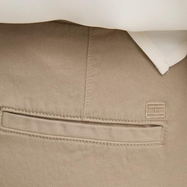 Γυναικείο Παντελόνι Tommy Hilfiger Co Stretch Gmd Slim Chino Beige WW0WW45920-AEG