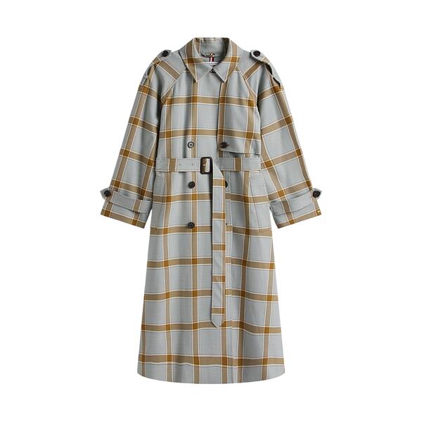 Γυναικεία Καπαρντίνα Tommy Hilfiger Houndstooth Flannel / Safari Canvas WW0WW46869-0LH