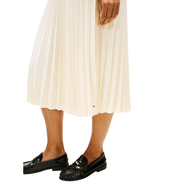 Γυναικεία Φούστα Tommy Hilfiger Fluid Pleated Pull On Midi Ivory Petal WW0WW43886-Z00