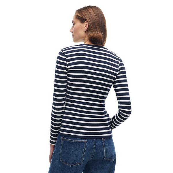 Γυναικεία Μπλούζα Tommy Hilfiger Cody Slim C-Nk L/s T-shirt Stripe Dark Blue / Ecru WW0WW53689-0X4