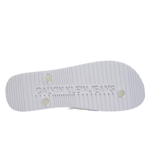 Ανδρικές Σαγιονάρες Calvin Klein Beach Sandal Logo White YM0YM00656-YBR