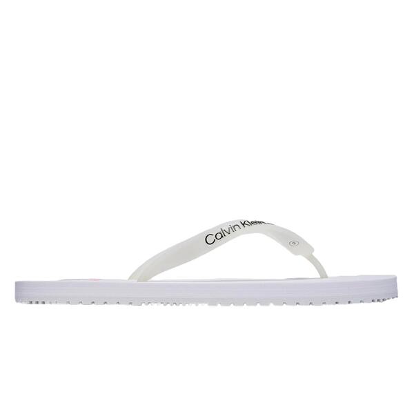 Ανδρικές Σαγιονάρες Calvin Klein Beach Sandal Logo White YM0YM00656-YBR