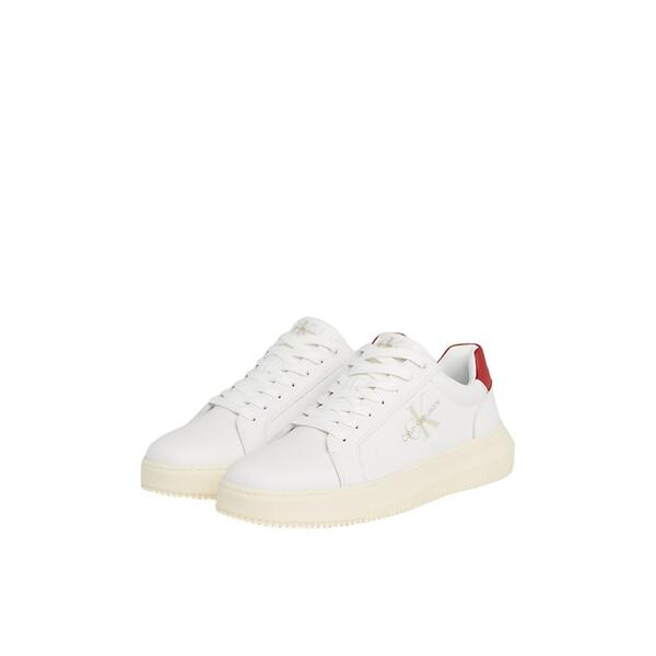Ανδρικά Sneakers Calvin Klein Chunky Cupsole Mono Bright White Creamy White Garnet YM0YM00681-0KV