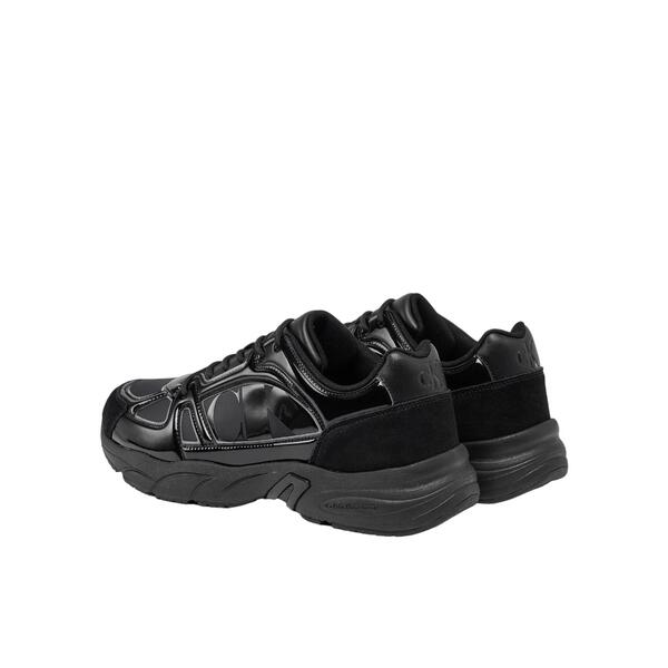 Ανδρικά Sneakers Calvin Klein Retro Tennis Low Mix Nbs Lum Triple Black YM0YM00882-0GT