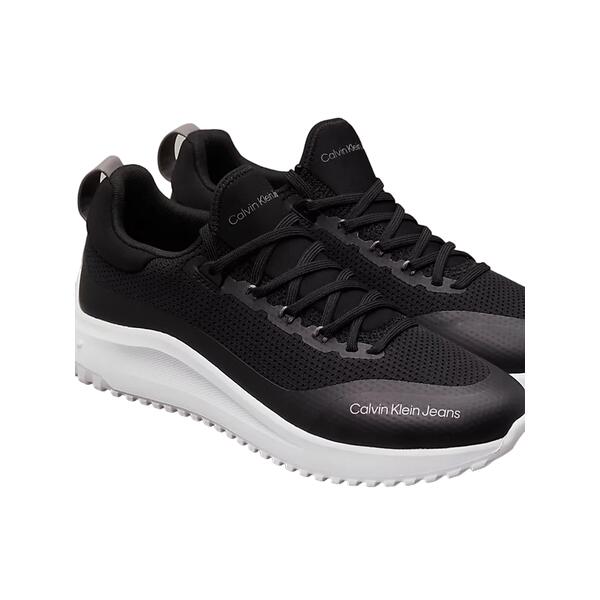 Αντρικό Sneaker Calvin Klein Eva Runner Sock Low Knit Mtr Black White Charcoal Grey YM0YM01003-0GO