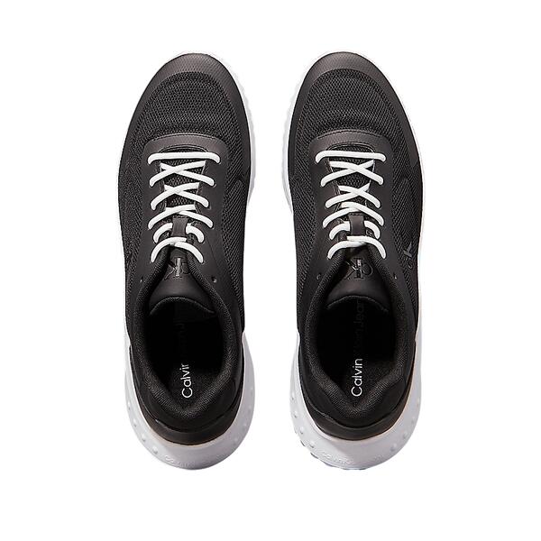 Ανδρικά Sneakers Calvin Klein Eva Runner Low Mesh Mix Black Bright White YM0YM01185-0GM