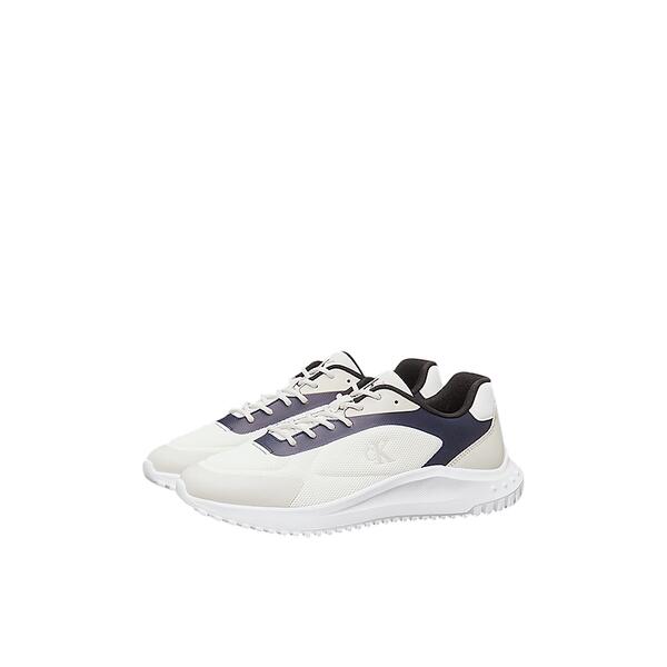 Ανδρικά Sneakers Calvin Klein Eva Runner Low Mesh Bright White/Calvin Navy/Silver B YM0YM01185-0LD