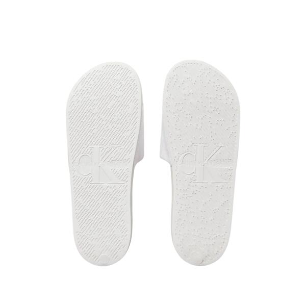 Aνδρικές Παντόφλες Calvin Klein Slide Monogram Triple Bright White YM0YM01271-0K4