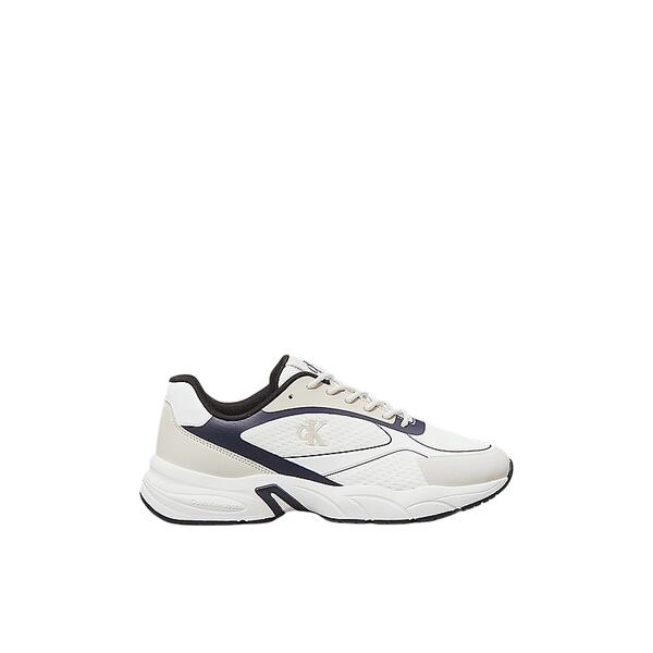 Ανδρικά Sneakers Calvin Klein Retro Tennis Low Knit Mix Bright White/Calvin Navy/Silver B YM0YM01310-0LD