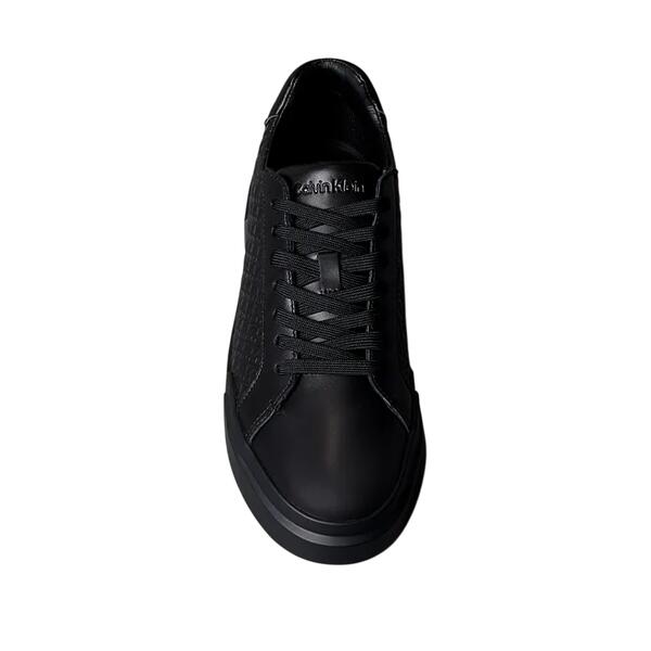 Ανδρικά Sneakers Calvin Klein Chunky Cupsole Laceup Lth Aop Triple Black YM0YM01383-0GJ
