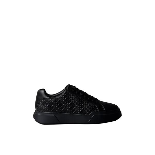 Ανδρικά Sneakers Calvin Klein Chunky Cupsole Laceup Lth Aop Triple Black YM0YM01383-0GJ