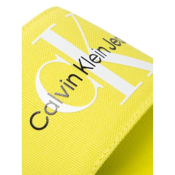 Γυναικείες Παντόφλες Calvin Klein Slide Monogram Co Lemon Lime YW0YW00103-LRE