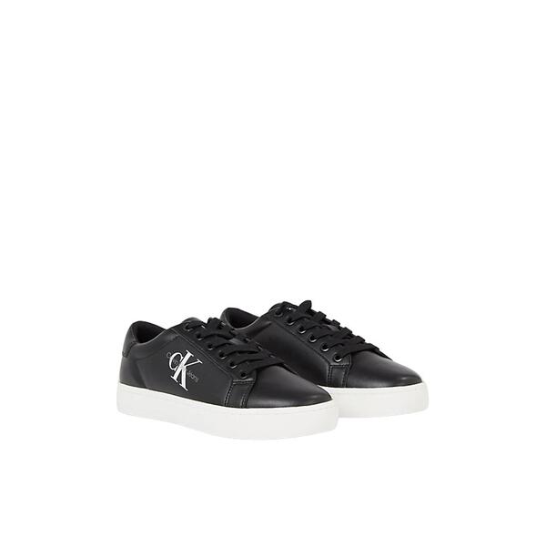 Γυναικεία Sneakers Calvin Klein Classic Cupsole Laceup Lth Wn Black_ Bright White YW0YW01269-BEH