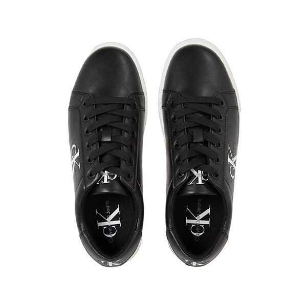 Γυναικεία Sneakers Calvin Klein Classic Cupsole Laceup Lth Wn Black_ Bright White YW0YW01269-BEH