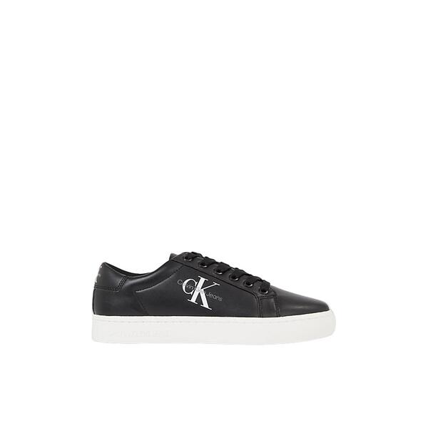 Γυναικεία Sneakers Calvin Klein Classic Cupsole Laceup Lth Wn Black_ Bright White YW0YW01269-BEH