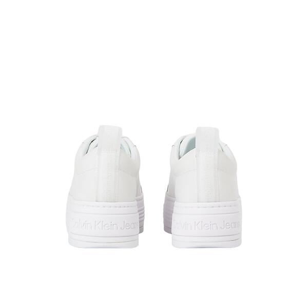 Γυναικεία Sneakers Calvin Klein Bold Flatf Low Laceup Lth In Lum Triple Bright White YW0YW01309-0K4