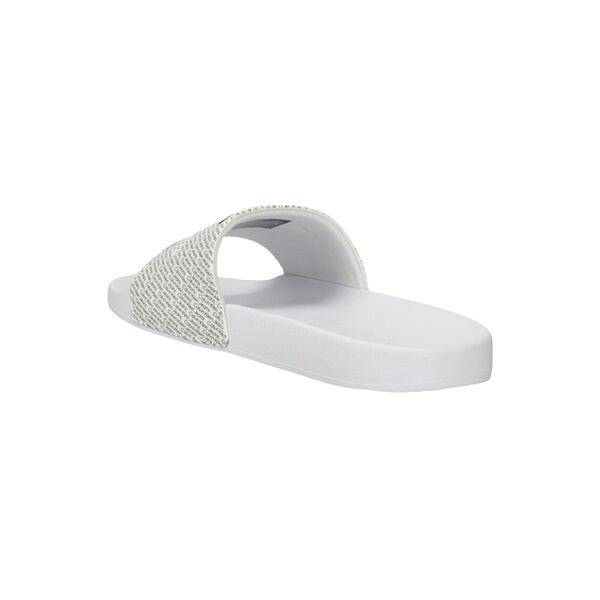 Γυναικείες Παντόφλες Calvin Klein Slide Aop Wn Bright White/Black Aop YW0YW01407-01W