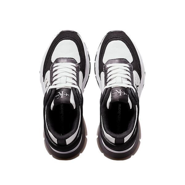 Γυναικείο Sneaker Calvin Klein Wedge Runner Lace Up Ml Mix Black/Bright White YW0YW01577-0GM