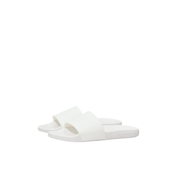 Γυναικείες Παντόφλες Calvin Klein Slide Monogram Tpu Bright White YW0YW01715-0K4