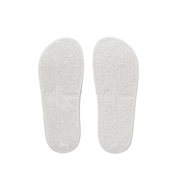 Γυναικείες Παντόφλες Calvin Klein Slide Monogram Tpu Bright White YW0YW01715-0K4