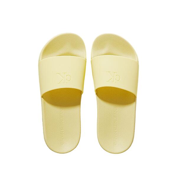 Γυναικείες Παντόφλες Calvin Klein Slide Monogram Tpu Muted Lime YW0YW01715-LIN